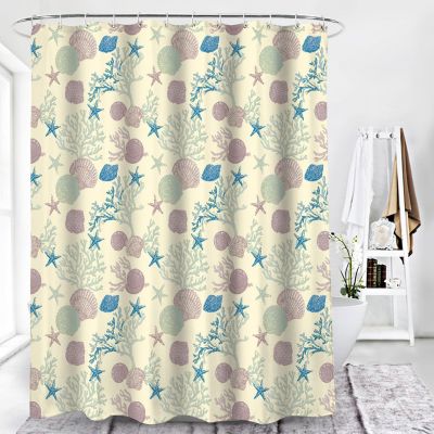 Duschy Sjöbris zasłona prysznicowa 200x180 cm wielokolorowy plaża 623-02