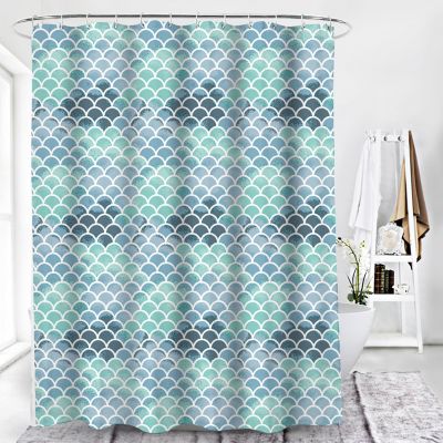 Duschy Vågtopp zasłona prysznicowa 200x180 cm niebieska-zielona 623-05