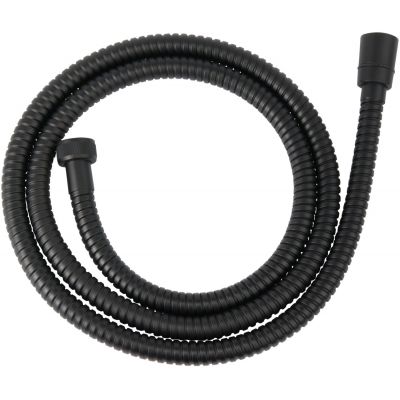 Ferro Steel Black wąż prysznicowy 150 cm czarny półmat W33