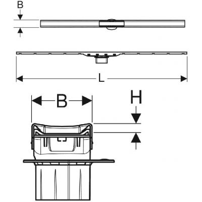 Geberit CleanLine odpływ liniowy 110 cm 154.442.39.1