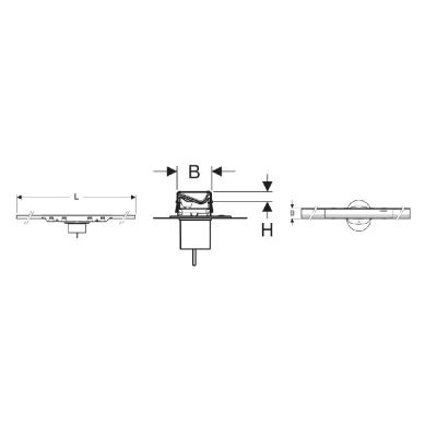 Geberit CleanLine odpływ liniowy 90 cm stal nierdzewna szczotkowana 154.446.KS.2