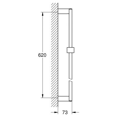 Grohe Euphoria Cube drążek prysznicowy 60 cm chrom 27892000