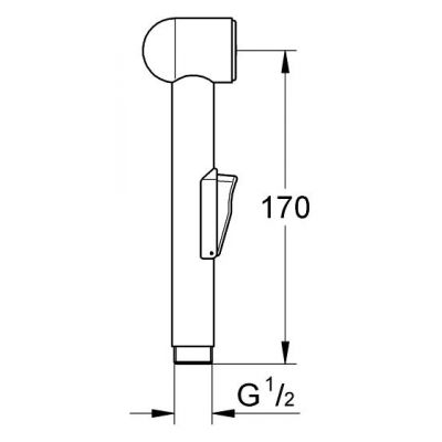 Grohe Trigger Spray spray słuchawka bidetowa chrom 28343000