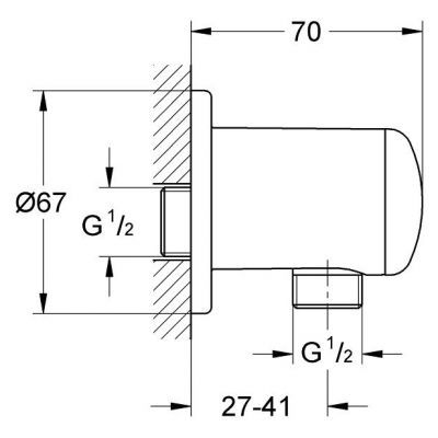 Zestaw Grohe Eurosmart bateria podtynkowa z kompletem natryskowym chrom (19451002, 35501000, 26162001, 28671000)