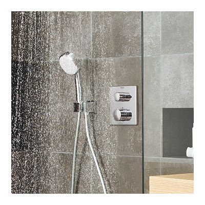 Grohe Euphoria Cube przyłącze kątowe z uchwytem ścienne chrom 26370000
