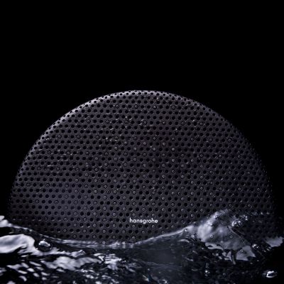 Hansgrohe Raindance Alive S zestaw prysznicowy ścienny termostatyczny z deszczownicą czarny chrom szczotkowany 24596340