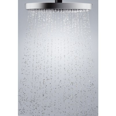 Hansgrohe Raindance Select E deszczownica 30x16 cm z ramieniem sufitowym biały/chrom 27384400