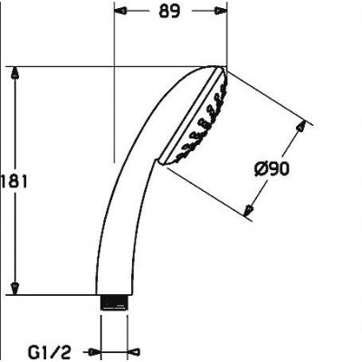 Hansa Basic Jet 1 słuchawka prysznicowa 44610100