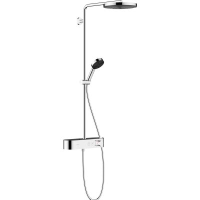 Hansgrohe Pulsify S ShowerTablet Select zestaw prysznicowy ścienny termostatyczny z deszczownicą chrom 24220000
