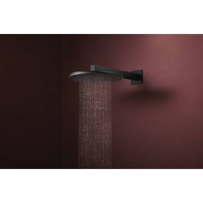 Hansgrohe Raindance Alive S EcoSmart deszczownica 30x30 cm okrągła czarny mat 24521670