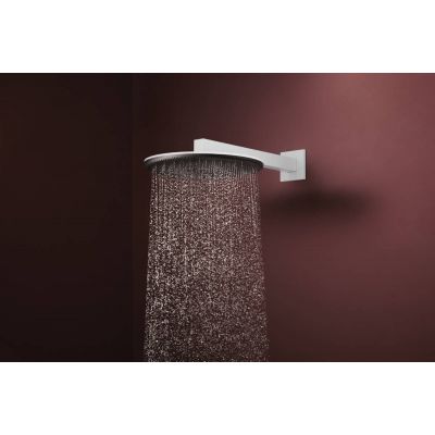 Hansgrohe Raindance Alive S deszczownica z ramieniem 30x30 cm okrągła biały mat 24540700