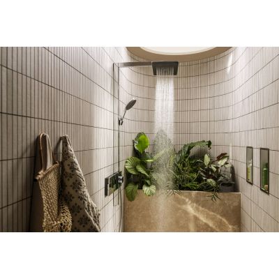 Hansgrohe Raindance Alive Q zestaw prysznicowy ścienny termostatyczny z deszczownicą chrom 24590000