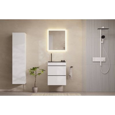 Hansgrohe Raindance Alive Q zestaw prysznicowy ścienny termostatyczny z deszczownicą biały 24590700