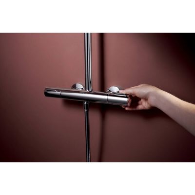 Hansgrohe Raindance Alive S Puro zestaw prysznicowy ścienny termostatyczny z deszczownicą chrom 24592000