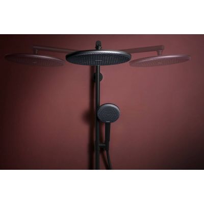 Hansgrohe Raindance Alive S Puro zestaw prysznicowy ścienny termostatyczny z deszczownicą czarny 24592670