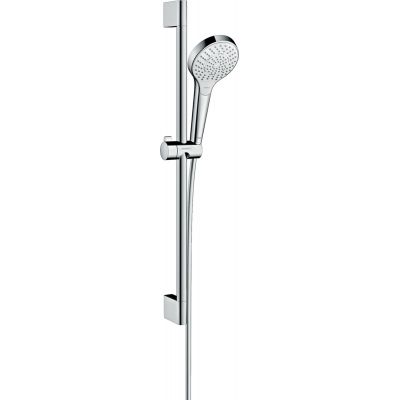 Hansgrohe Croma Select S zestaw prysznicowy ścienny biały/chrom 26560400