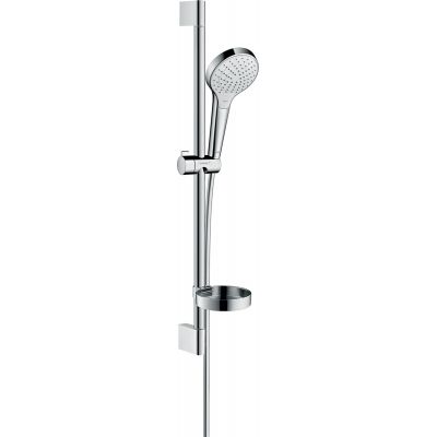 Hansgrohe Croma Select S zestaw prysznicowy ścienny biały/chrom 26566400