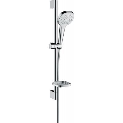 Hansgrohe Croma Select E zestaw prysznicowy ścienny biały/chrom 26586400