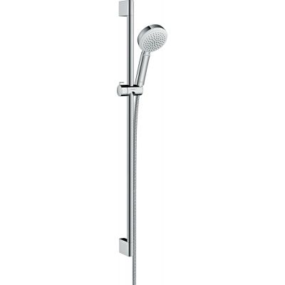 Hansgrohe Crometta 100 EcoSmart zestaw prysznicowy ścienny biały/chrom 26663400
