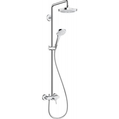 Hansgrohe Croma Select E Showerpipe zestaw prysznicowy ścienny biały/chrom 27258400