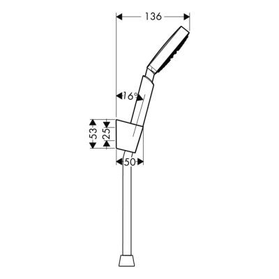 Hansgrohe Raindance S zestaw prysznicowy 100 AIR 1jet/Porter'S chrom 27581000