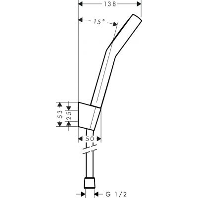 Hansgrohe Activera Select S zestaw prysznicowy ścienny czarny 28052670