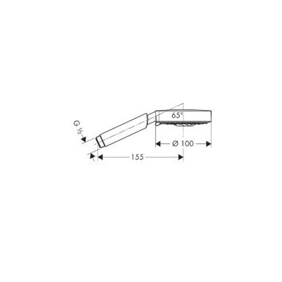 Hansgrohe Raindance główka prysznicowa 100 AIR 3 jet S 28504000