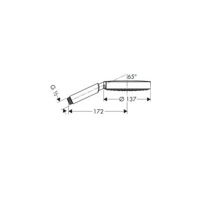 Hansgrohe Raindance S główka prysznicowa 150 AIR 1jet 28505000