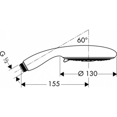 Hansgrohe Raindance E główka prysznicowa 120 AIR 3jet 28507000