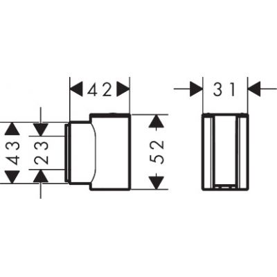 Hansgrohe Porter Fine uchwyt prysznicowy biały 28885700