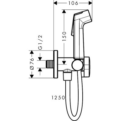 Hansgrohe Bidette słuchawka bidetowa złoty optyczny polerowany 29230990