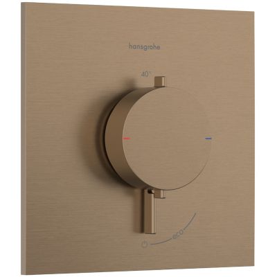 Hansgrohe Ecostat Comfort E bateria prysznicowa podtynkowa termostatyczna brąz szczotkowany 33710140