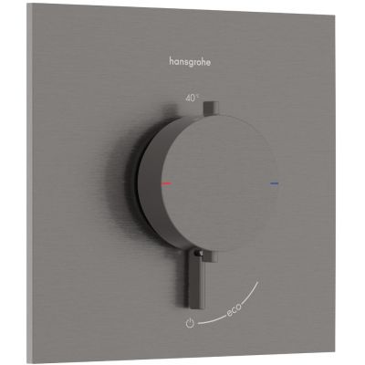 Hansgrohe Ecostat Comfort E bateria prysznicowa podtynkowa termostatyczna czarny chrom szczotkowany 33710340