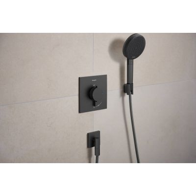 Hansgrohe Ecostat Comfort E bateria prysznicowa podtynkowa termostatyczna czarny chrom szczotkowany 33710340