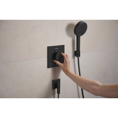 Hansgrohe Ecostat Comfort E bateria prysznicowa podtynkowa termostatyczna czarna 33710670