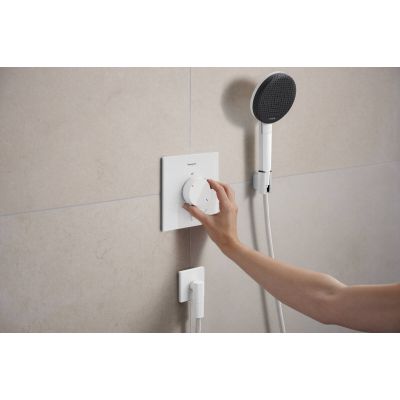 Hansgrohe Ecostat Comfort E bateria prysznicowa podtynkowa termostatyczna biała 33710700