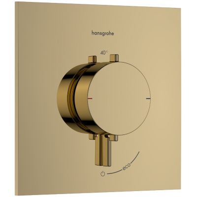 Hansgrohe Ecostat Comfort E bateria prysznicowa podtynkowa termostatyczna złoty optyczny polerowany 33710990