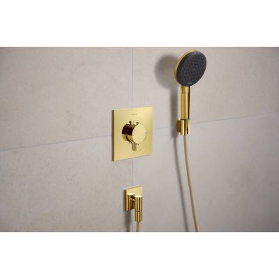 Hansgrohe Ecostat Comfort E bateria prysznicowa podtynkowa termostatyczna złoty optyczny polerowany 33710990