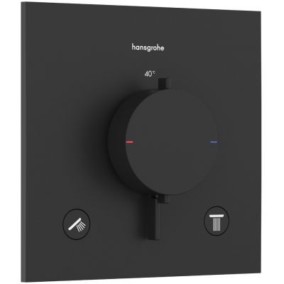 Hansgrohe Ecostat Comfort E bateria wannowo-prysznicowa podtynkowa termostatyczna czarna 33711670