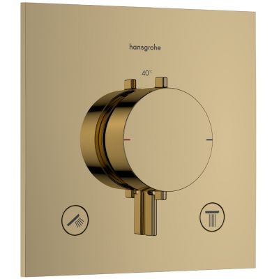 Hansgrohe Ecostat Comfort E bateria wannowo-prysznicowa podtynkowa termostatyczna złoty optyczny polerowany 33711990