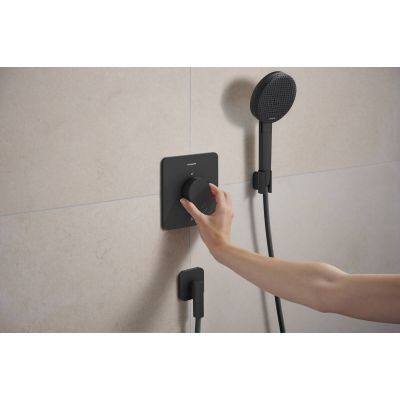 Hansgrohe Ecostat Comfort Q bateria prysznicowa podtynkowa termostatyczna czarna 33712670