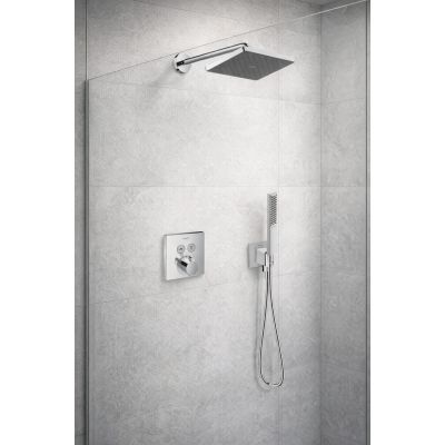 Hansgrohe ShowerSelect zestaw prysznicowy podtynkowy termostatyczny z deszczownicą chrom (28737000, 27413000, 15763000, 01800180, 26889000, 24320000, 28276000)