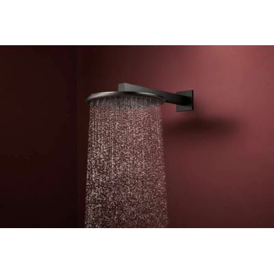 Hansgrohe Raindance Alive S deszczownica z ramieniem 30x30 cm okrągła Czarny Chrom Szczotkowany 24540340