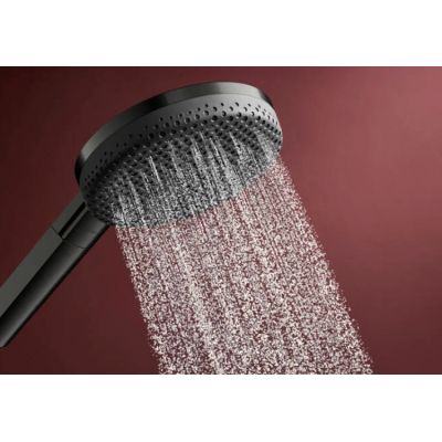 Hansgrohe Raindance Alive Select S zestaw prysznicowy ścienny czarny chrom szczotkowany 24600340