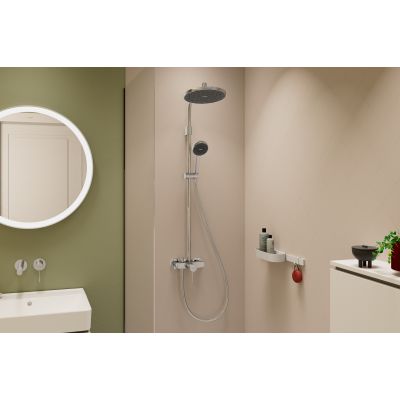 Hansgrohe Activera S zestaw prysznicowy ścienny z deszczownicą chrom 28875000