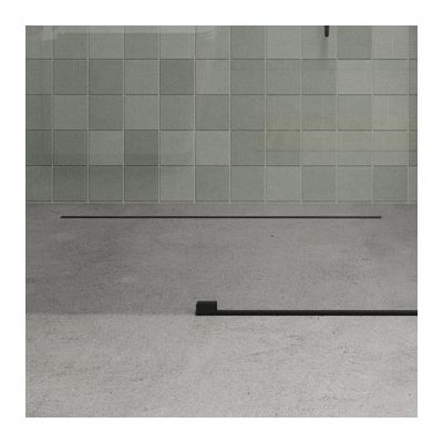 Hagser Iris Slim odpływ prysznicowy liniowy 80 cm ruszt odwracalny czarny mat HGR18000030