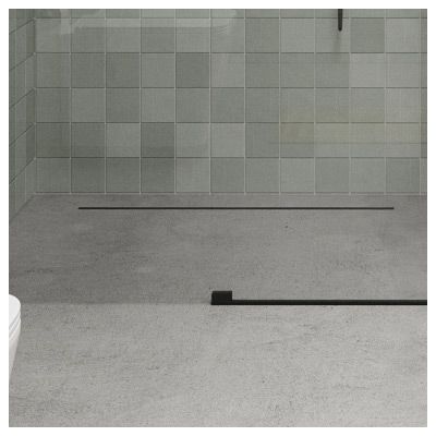 Hagser Iris Slim odpływ prysznicowy liniowy 90 cm ruszt odwracalny czarny mat HGR19000030