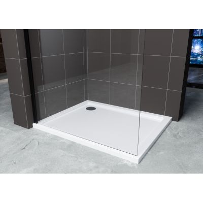 Hagser Bertina Walk-In ścianka prysznicowa 90 cm czarny mat/szkło przezroczyste HGR10000022