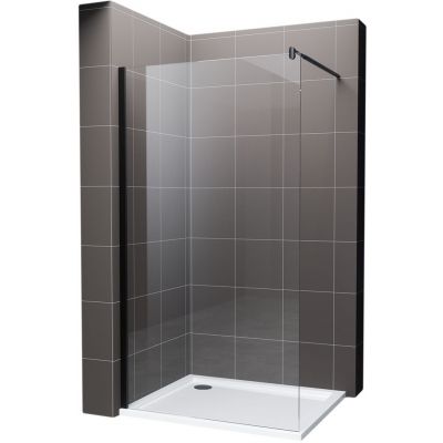 Hagser Bertina Walk-In ścianka prysznicowa 120 cm czarny mat/szkło przezroczyste HGR30000022