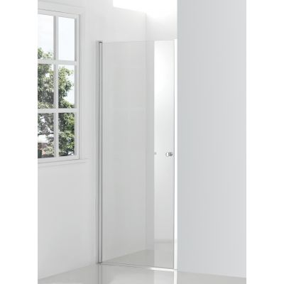 Hagser Gabi drzwi prysznicowe 80 cm jednoczęściowe uchylne chrom błyszczący/szkło przezroczyste HGR11000021